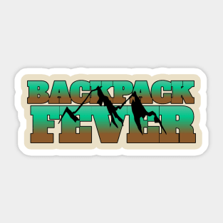 Hiking t-shirt designs Sticker